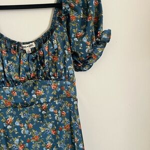 Red Hearts Floral Dress